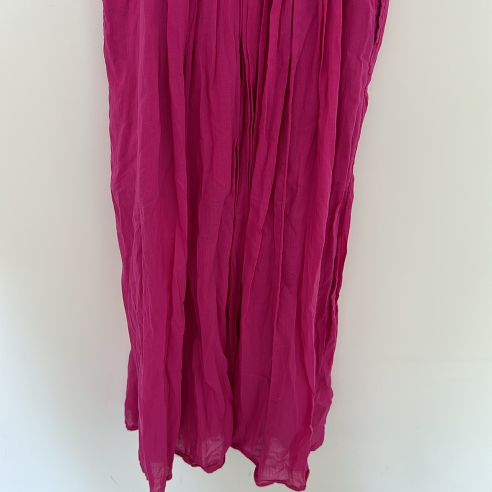 Abercrombie & Fitch Sleeveless Tie Front Maxi Dress, Pink - Size M - Picture 7 of 10